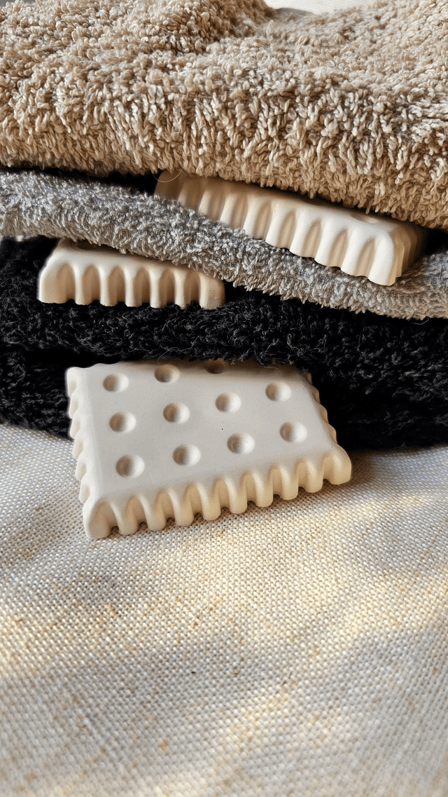 Galet de linge - Petit-beurre &quot;lot de 3&quot;