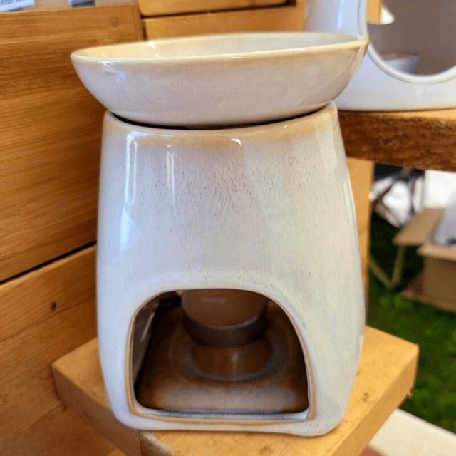 Brûle parfum – beige Crème/ Marron